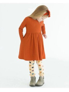 Ruffle Butts Floral Footless Tights Baby Autumn Petals Kids Leggings 12-18M Pant